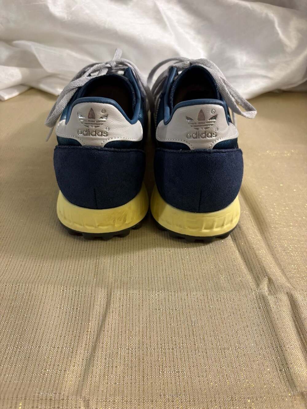 Men’s Adidas TRX Vintage Parley Crew Navy Bleached Sneakers (Model GW2055) - Picture 6 of 8